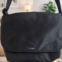 Kate Spade Black Nylon Crossbody / Messenger Bag – Made in USA 