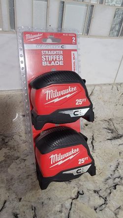 Milwaukee 25ft Magnetic Tape Measure 2-Pack