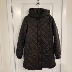Weatherproof Hooded Diamond Quilted Ladies Coat, size S/CH, great condition