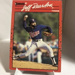 1990 Donruss Jeff Reardon Minnesota Twins Error Card #119
