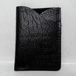 Portland Leather Goods Minimalist Wallet Pebbled Black
