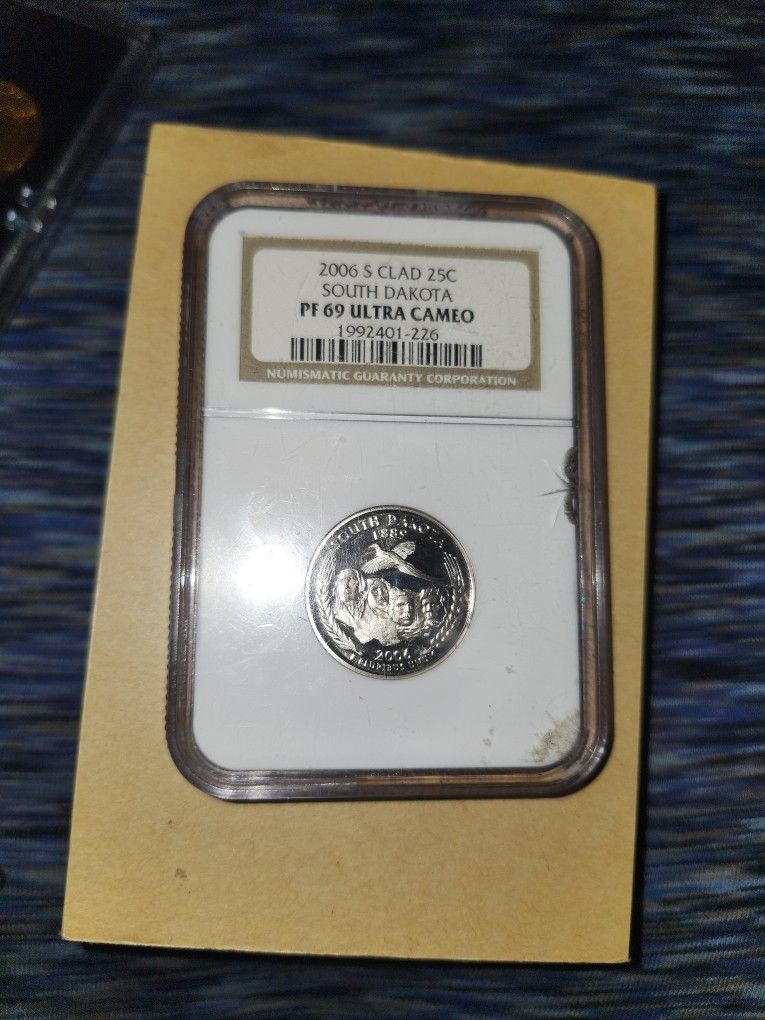 2006 S clad 25 cent South Dakota P.F sixty nine ultra cameo