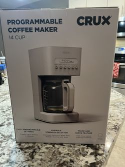 CRUX 14 Cup Coffee Maker - New In Box 