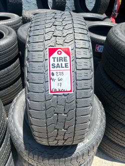 225-60-17 Falken Wildpeak A/T Full Used Tire Set $225 Free Mounting and Balancing