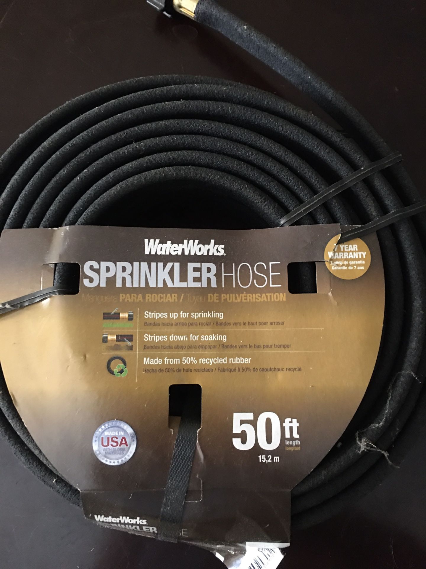 Sprinkler/soaker hose and turret sprinkler