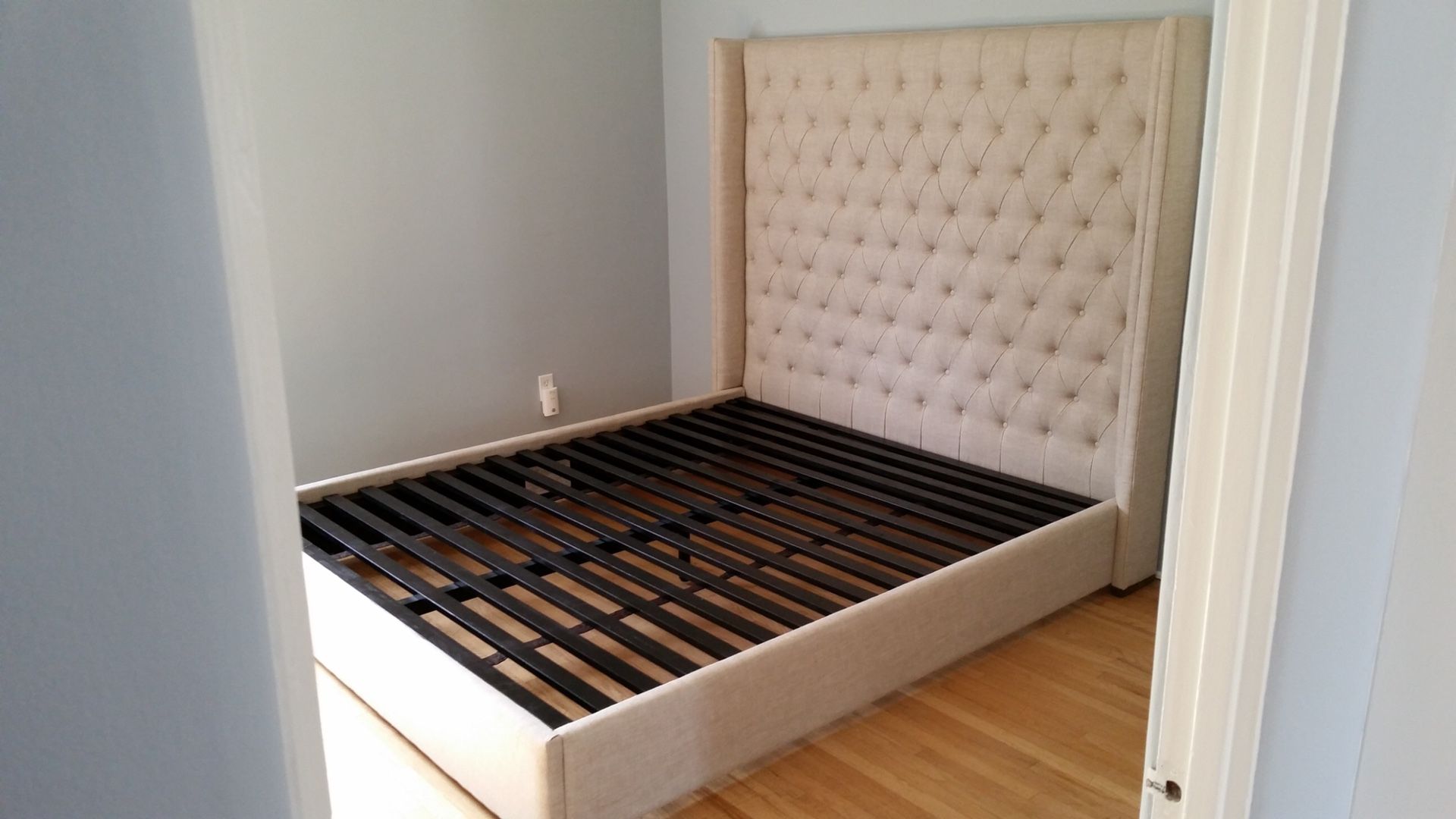 Restoration Hardware Adler Shelter Diamond Tufted Bed