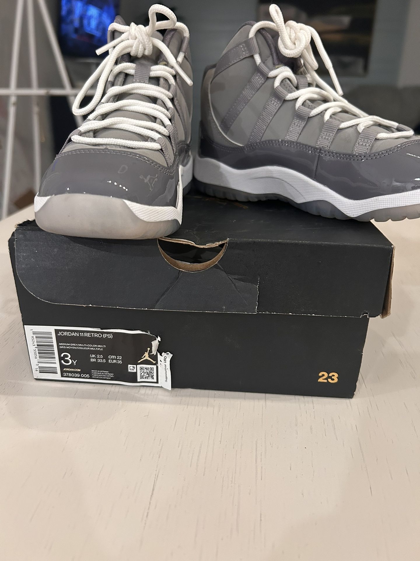 AIR JORDAN 11 JORDAN 11 RETRO PS "COOL GREY 2021