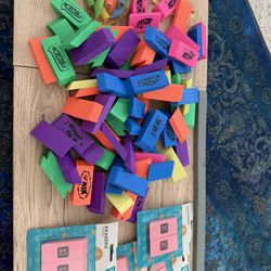 New Erasers Lots Pencil Erasers 