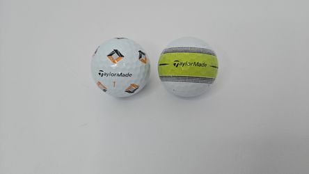 2 TaylorMade TP5x & Tour Response Golf Balls – White and Yellow – (CO069)