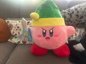 Jumbo Kirby x Legend of Zelda Link Plush