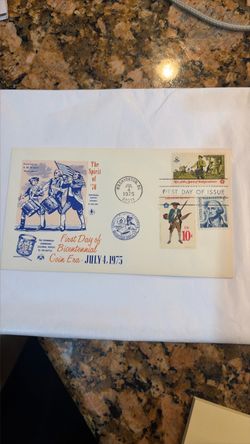 1975 Bicentennial First Day Cover Envelope