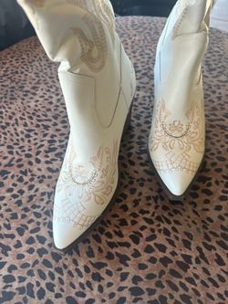 White cowboy boots