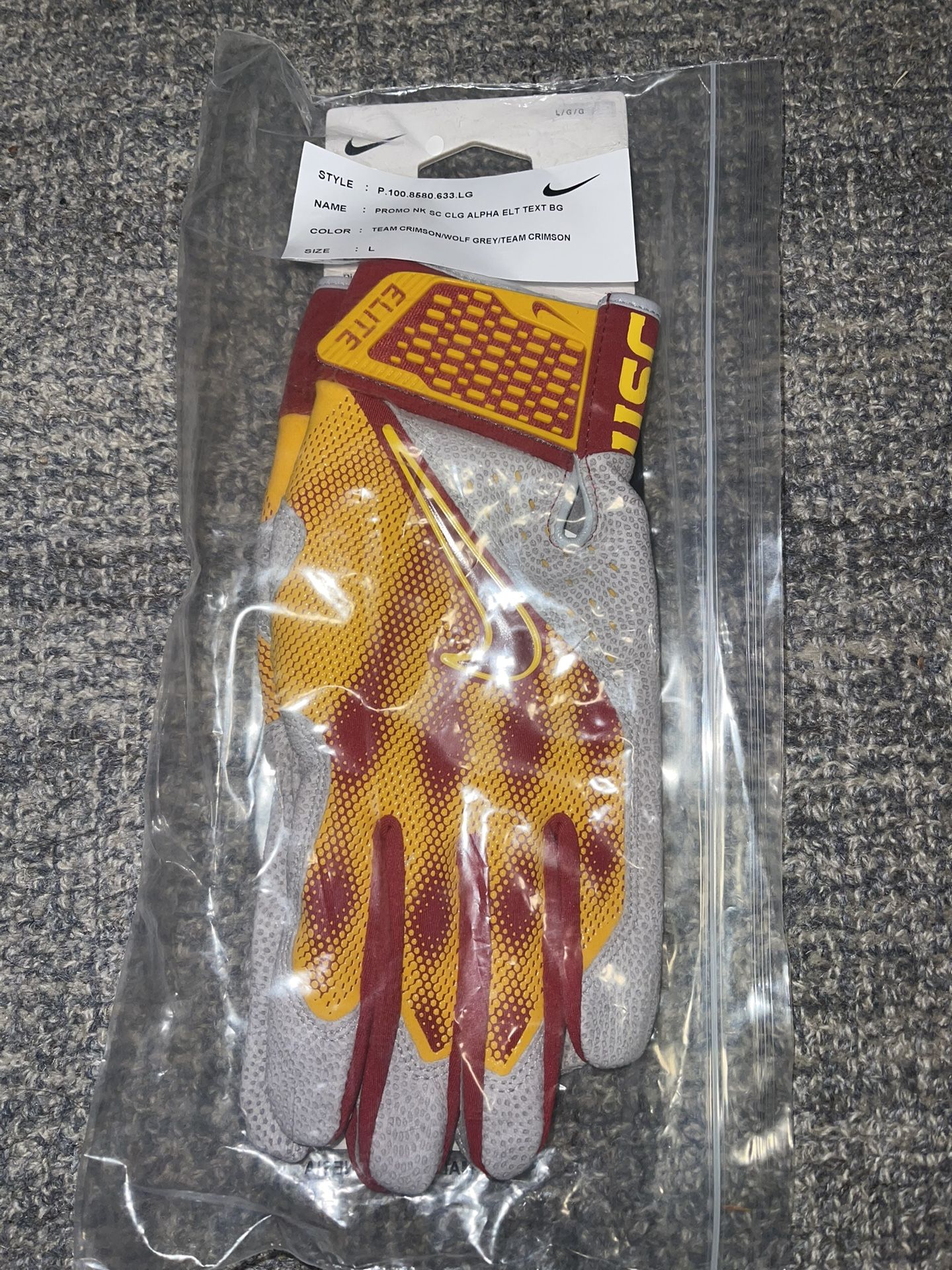 USC BASEBALL TEAM ISSUED BATTING GLOVES EXCLUSIVE!! Size L