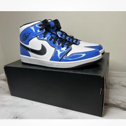 Nike Air Jordan 1 Mid SE Signal Blue DD6834-402 Men's US 12 new