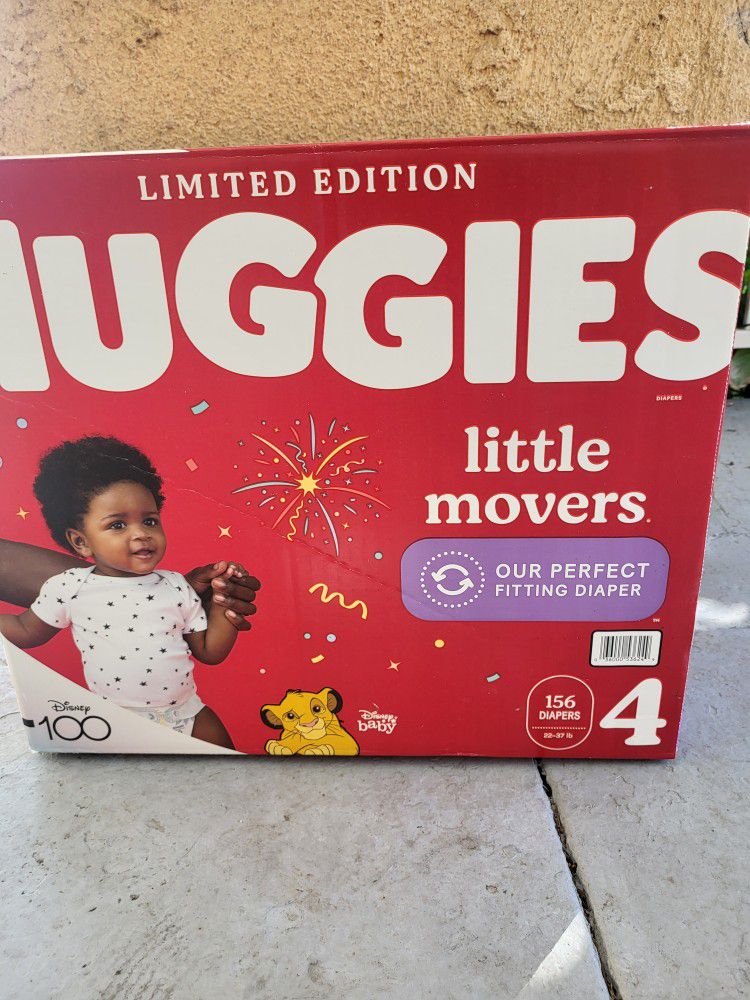 Huggies Little Movers Size 4 156 Diapers $40 FIRM PRICE 