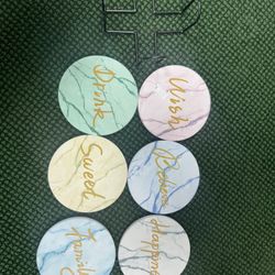 LIFVER Terrazzo Coasters for Drinks + LIFVER Sandstone Coasters for Coffee Table