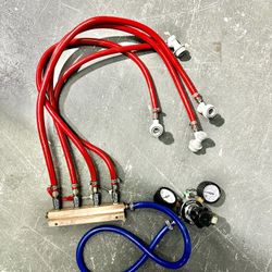 Komos CO2 Regulator With 4 Way Connection