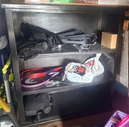 Wood shelves