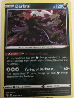 Darkrai Pokemon Trading Card 2022