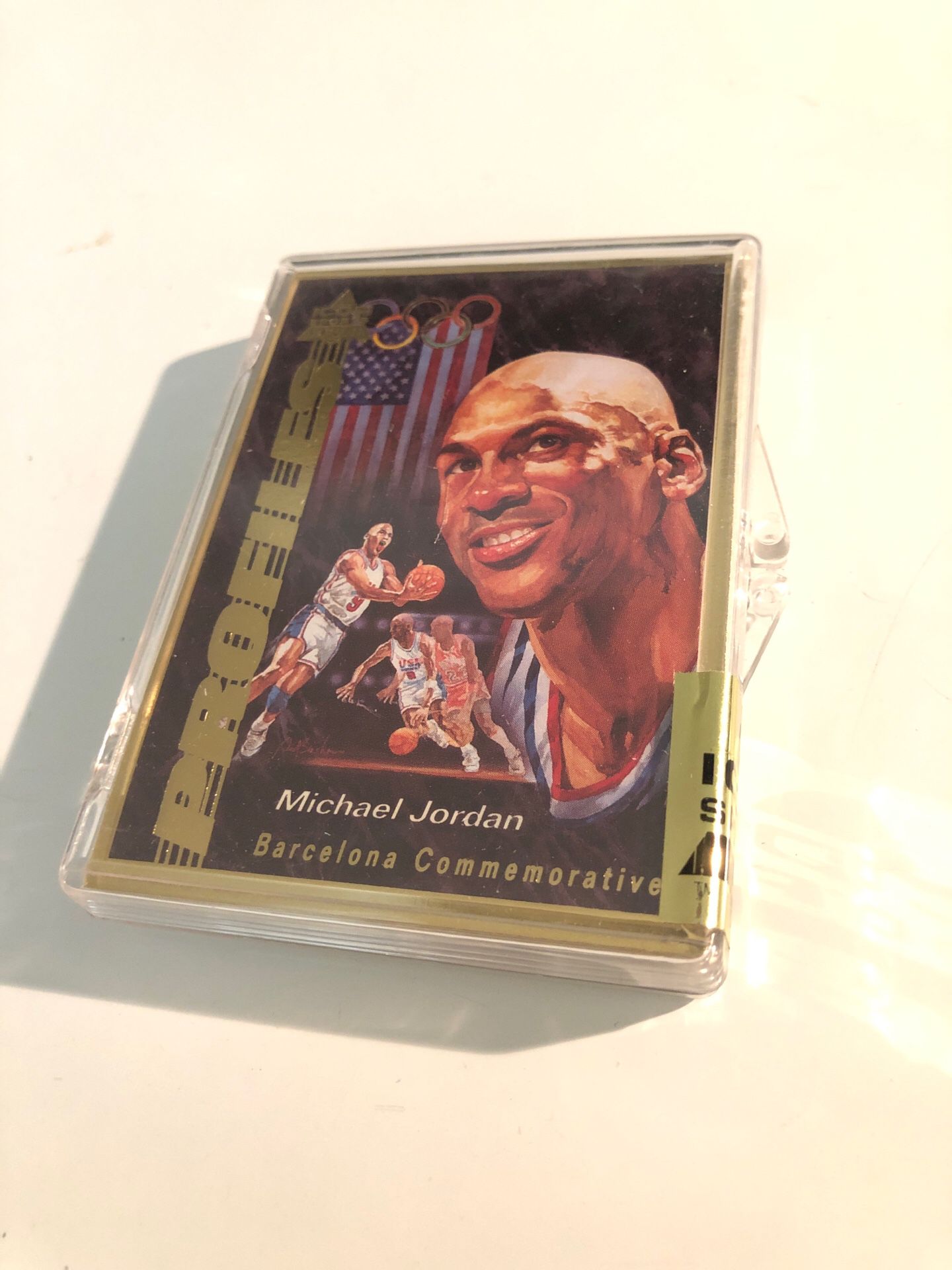 Michael jordan USA rare? set basketball card sealed brand new GOLD border limited edition