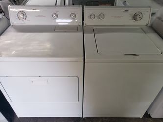 Great Working Heavy Duty Estate Washer And Dryer Set