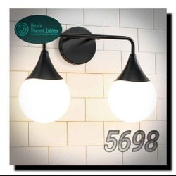 HAHZT Bathroom Vanity Light Fixtures: 2 Lights Mid Century Farmhouse Bathroom Lighting Fixtures