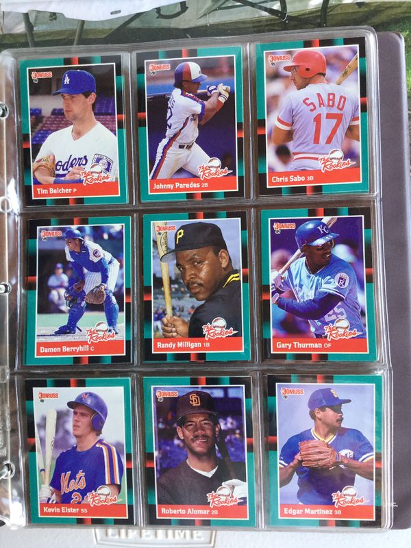 1988 Donruss complete baseball set with puzzles and the Rookies set in
