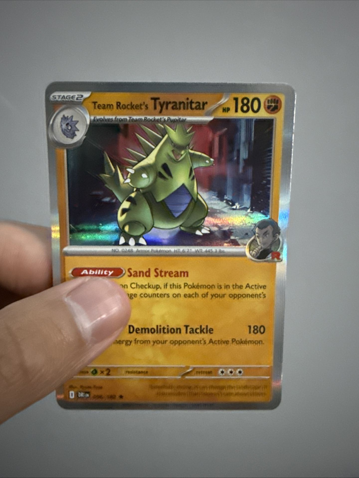 Pokemon (Team rockets tyrantir) Card