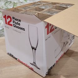 The Cellar Basics 6oz Flute Glasses 