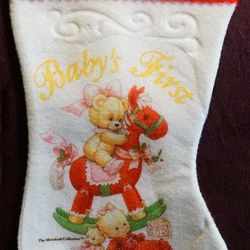 Baby's First Christmas Stocking Girl