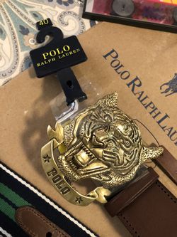 Polo Ralph Lauren Tiger Buckle Belt SZ 40 for Sale in Dallas TX