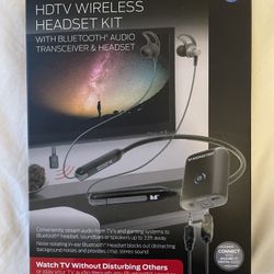 Monster MTH9-1002 HDTV Wireless Bluetooth Audio Transceiver & Headset Kit NEW