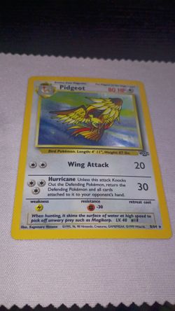 Pokemon Pidgeot From Jungle Set