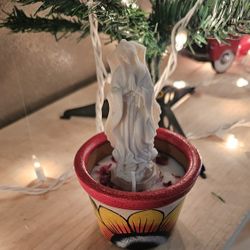 Virgen De Guadalupe Candle/ Candles/ Velas Artesanal 🕯✨️