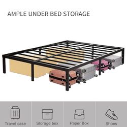 bed frame (TWIN $35, FULL $40, QUEEN $45 AND KING $55)