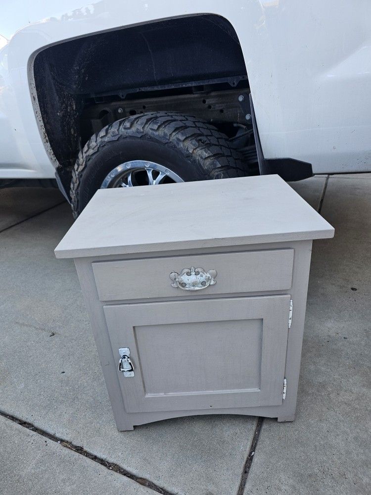 Solid Wood Nightstand Or End Table