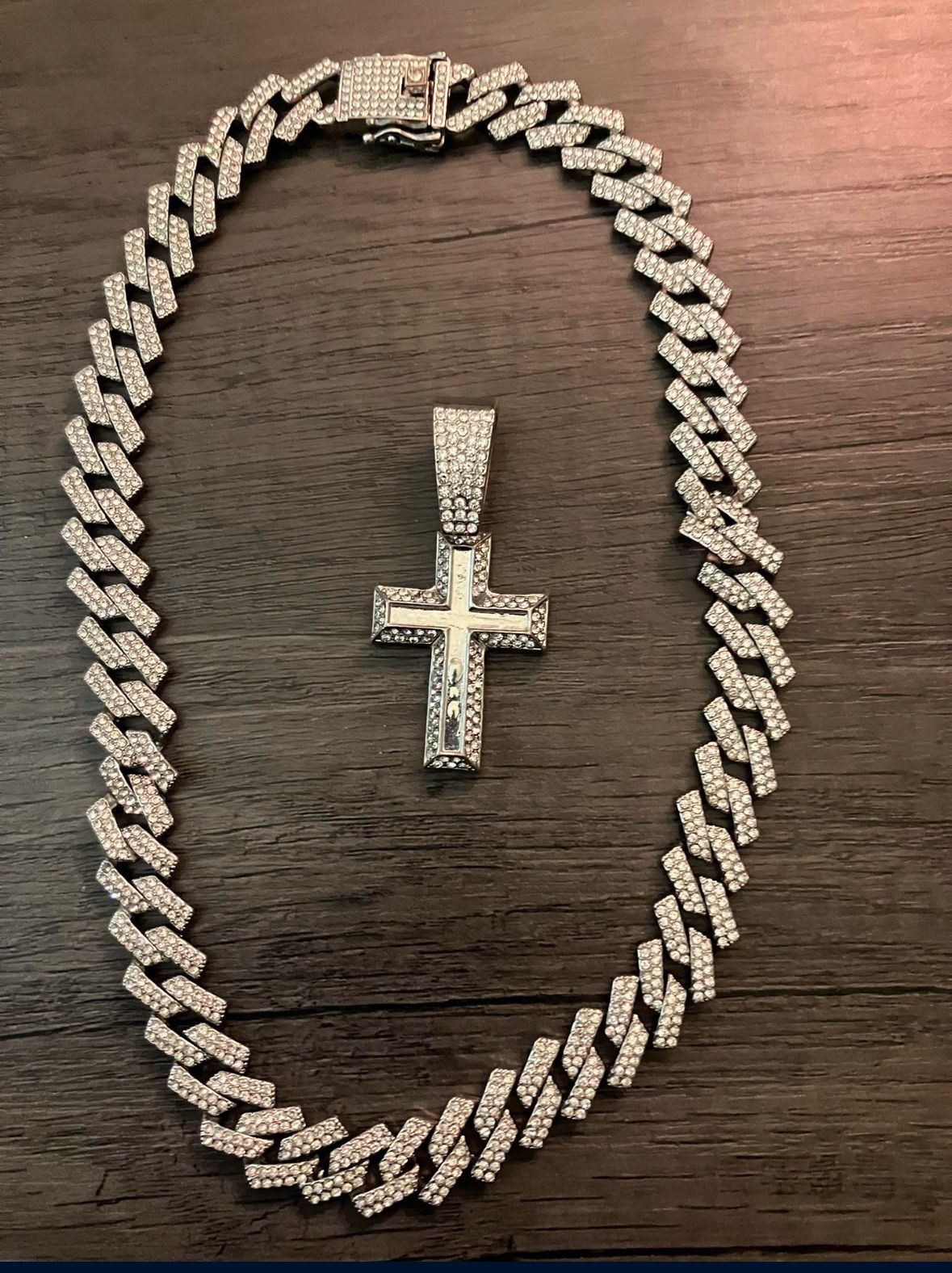 diamond chain and bracelet