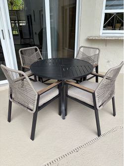 Outdoor dining table