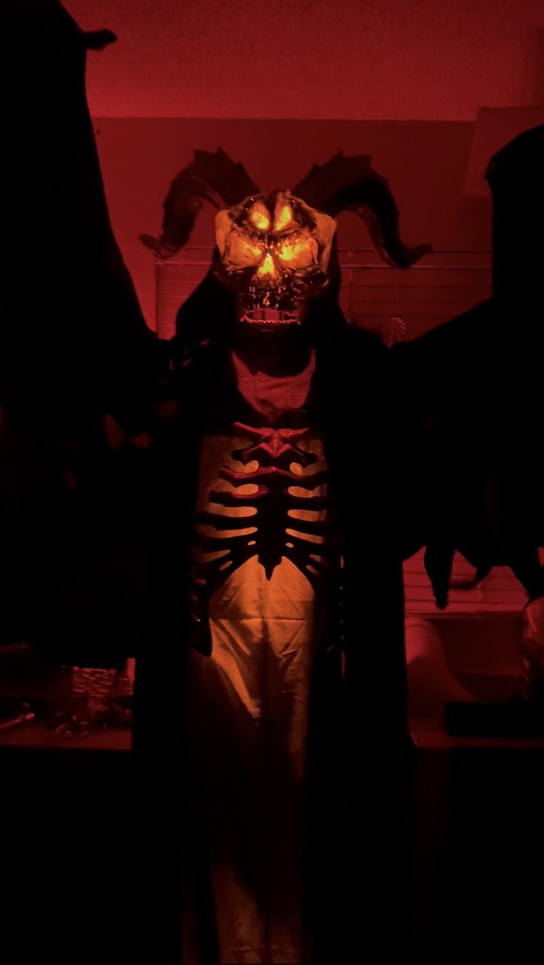 Spirit Halloween Fire Demon Anamatronic