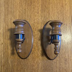 Sold wood Candle Wall Sconces
