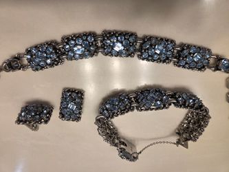 Vintage Silver Tone Jewelry set
