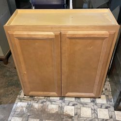 Wall kitchen storage cabinet oak color 12D x 30w x 31H
