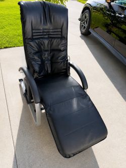 Leather reclining chair
