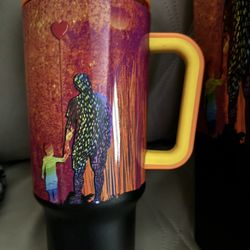 Collector Cup Great Quality! Screw On Lid W Straw Rubber Bottom New