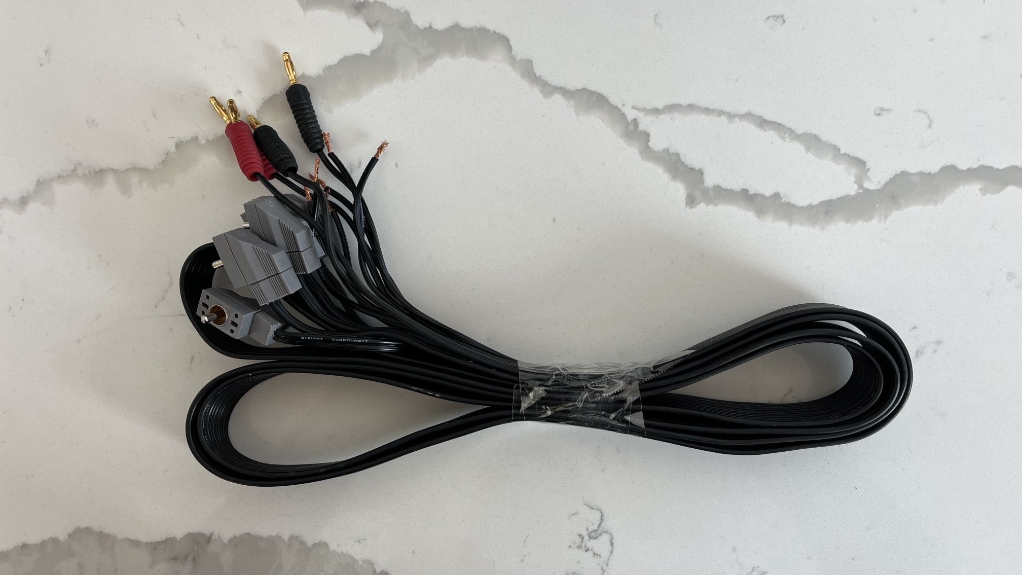 Bose Acoustimass 6/10 RCA to Bare Wire Series I II Input Surround Sound Speakers Ribbon Cable