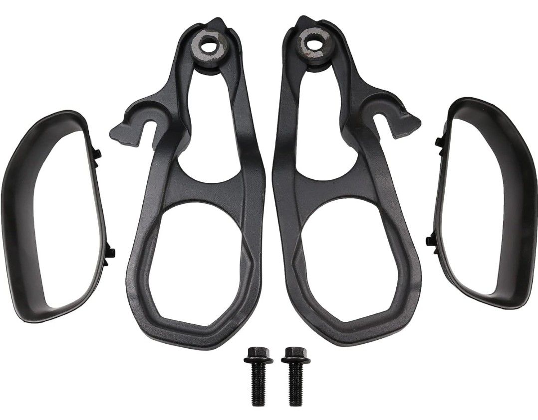New Heavy Daty Front Car Tow Hooks Left & Right with Hardware B