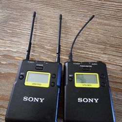 Sony Wireless Lavalier Microphone And Receiver 