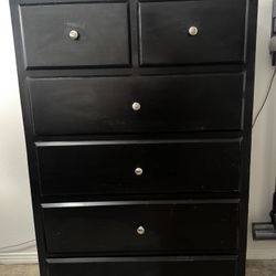 Black Real Wood Dresser