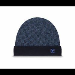 Louis Vuitton 100% Authentic with tags Petit Damier Beanie Hat in Graphite