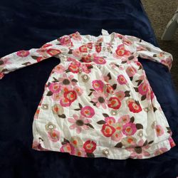Flower Pink And Red Dress 